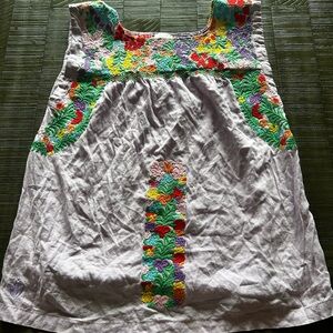 Purple flower Sleeveless tank top with Square Neck